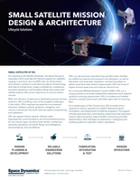 Small Satellite Mission Design & Architecture Brochure